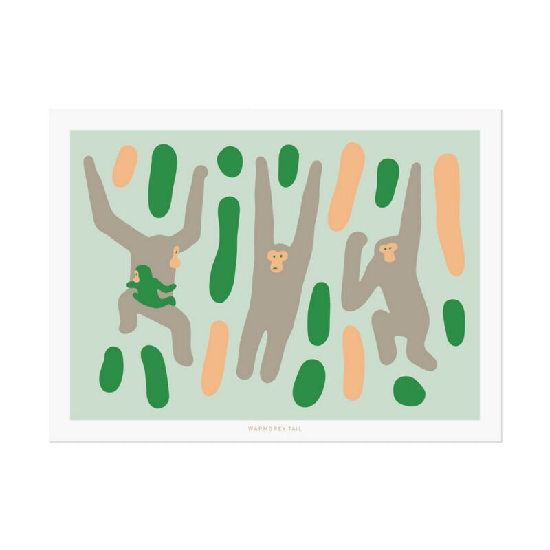 Postkarte - Monkey Jungle